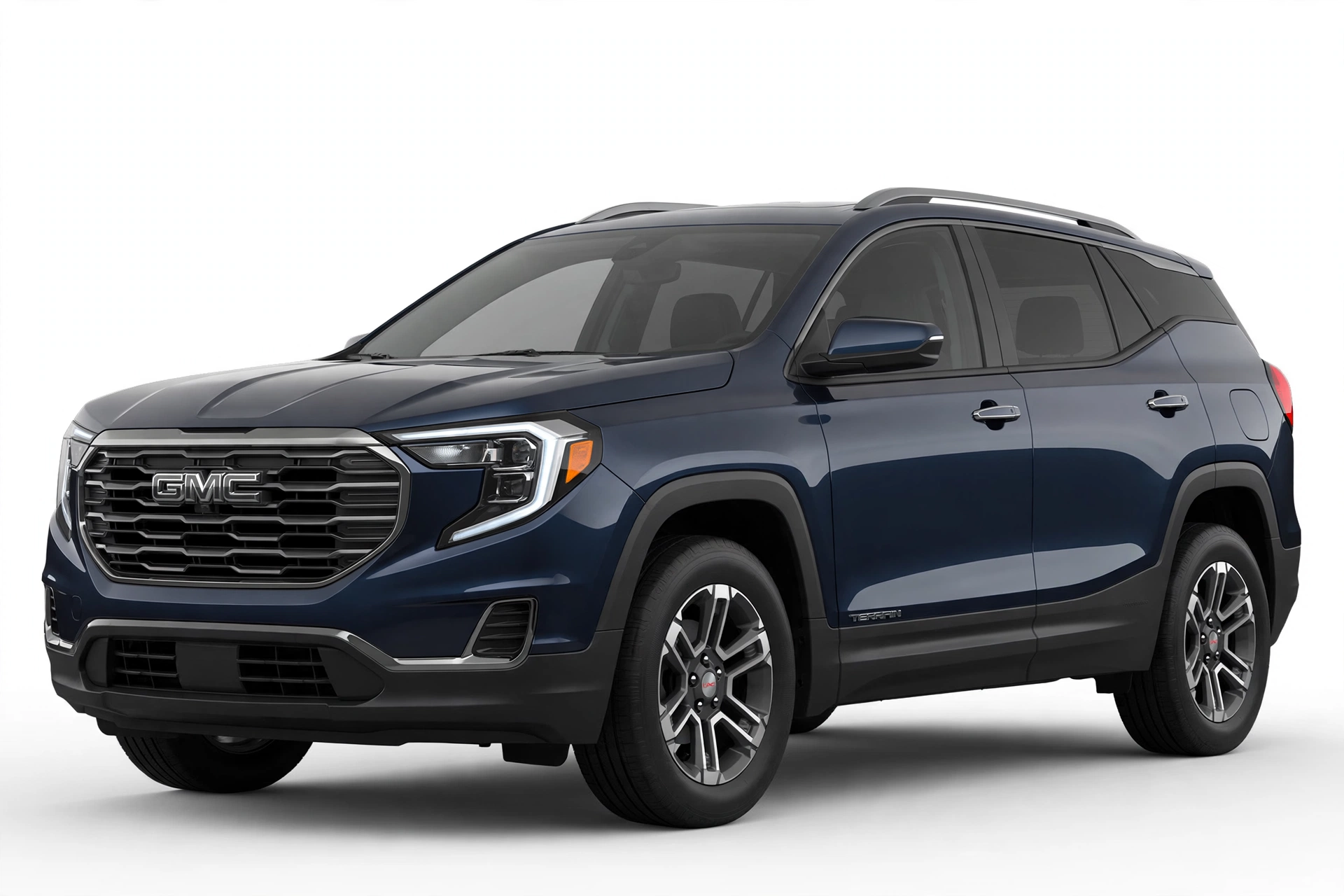 GMC Terrain 2026 en vista tres cuartos frontal