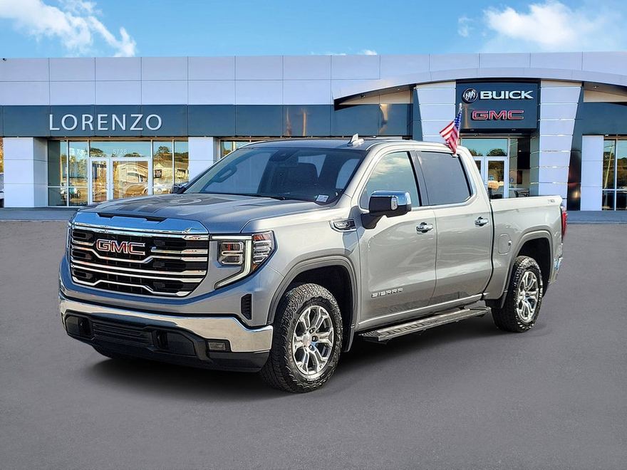 2024 GMC Sierra 1500 SLT en vista tres cuartos frontal
